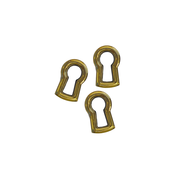 Brass Keyhole Insert, with keyhole shape Furniture Hardware Restoration Supplies   