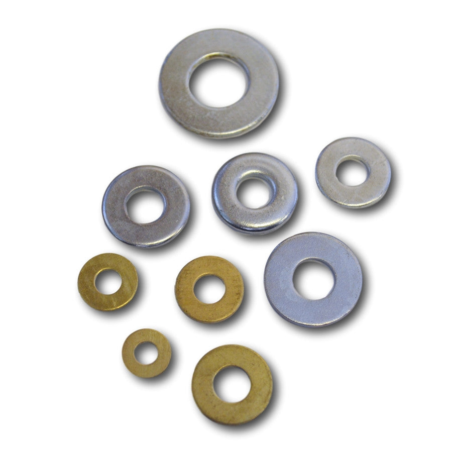 Flat Washers *Metal & Size Options-Per Dozen All Other Products Restoration Supplies #6 Brass 