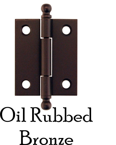 1-5/8" Vintage-Style Butt Hinge Furniture Hardware Restoration Supplies Oil Rubbed Bronze  