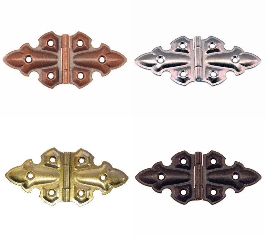 Gothic Style Butterfly Hinges Hinges Restoration Supplies Brass  