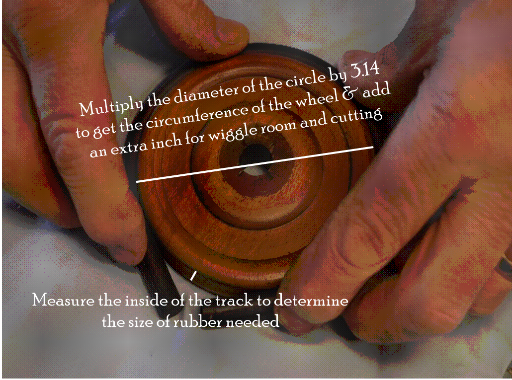 Tea Cart Wheel Rubber Restoration Supplies