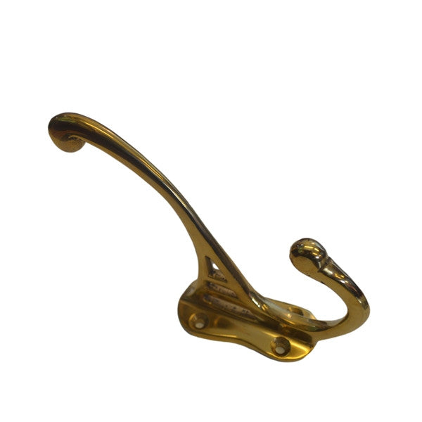 Decorative Coat Hook, Brass