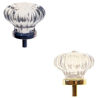 Colonial Style Glass Knob Cabinet Hardware Restoration Supplies Brass  