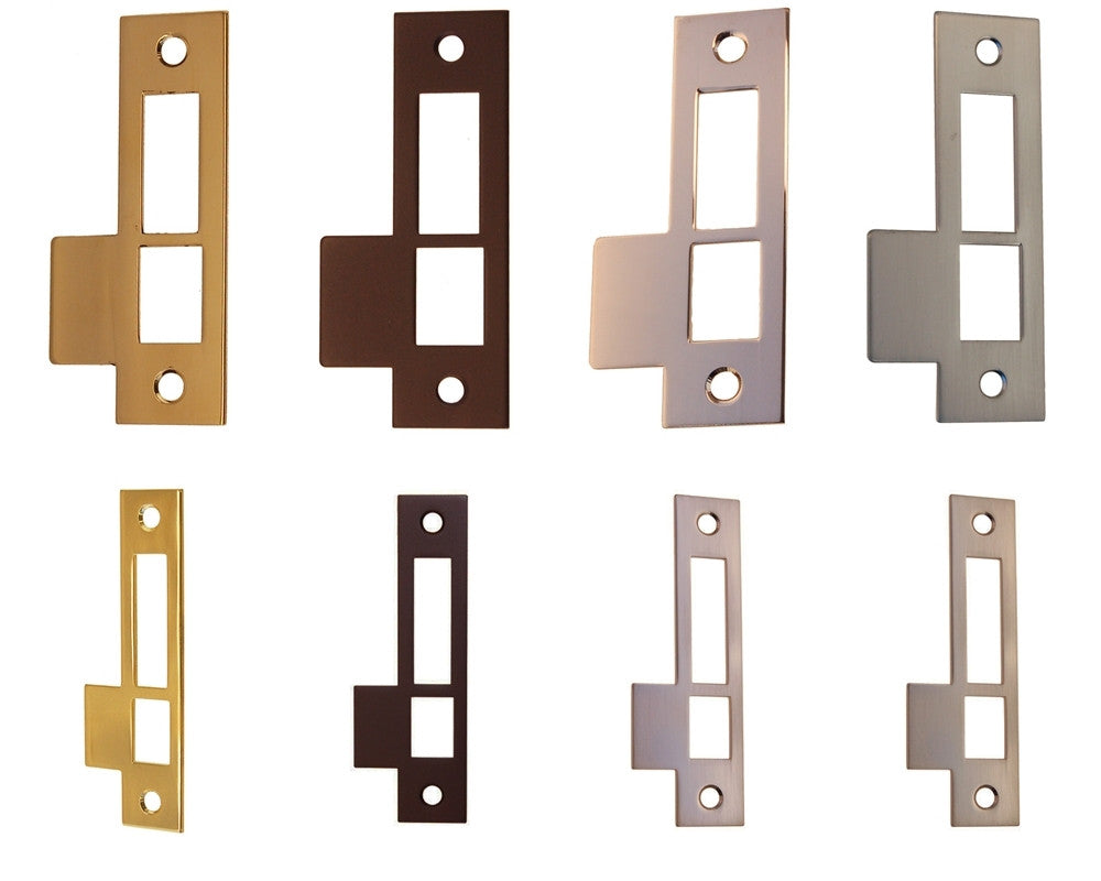 Door Strike Plates for 2" or 1.75" Thick Doors Door & Window Hardware Restoration Supplies Large Brass 